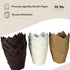 150-Pack Nordic Paper White Tulip Muffin Liners - Odorless, Non-toxic, Grease-Resistant, White Cupcake Baking Cups for Standard Size Muffin Pans f...