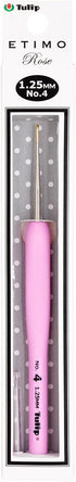 Tulip Needle Company TEL-04E Etimo Rose Steel Crochet Hook-Size 4/1.25mm...