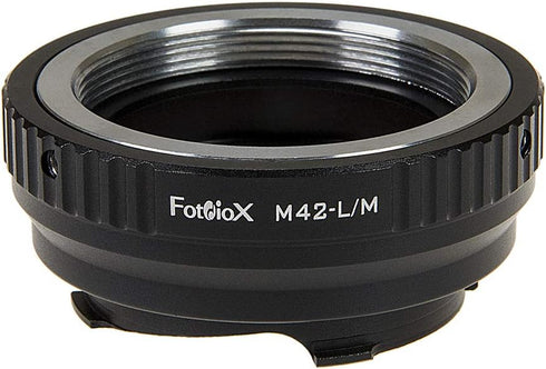 Fotodiox Lens Mount Adapter with Leica 6-Bit M-Coding - M42 Type 2 (42mm x1 Screw Mount) Lens to Leica M Mount Rangefinder Camera Body...