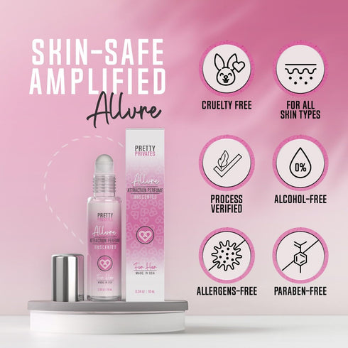Pretty Privates Allure - Unscented Pheromone Perfume For Women To Attract Men - With Pure Pheromones to Enhanced Scents and Blend With Your Signat...