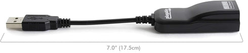 Plugable USB 2.0 to Ethernet Fast 10/100 LAN Wired Network Adapter - Driverless and Compatible with Chromebook, Windows, Linux...