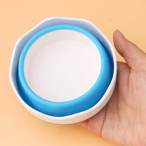 3 Pcs Collapsible Paint Brush Washer Silicone Portable Painting Water Cup Mini Foldable Washing Bucket Brush Holder Organizer Cleaner for Watercol...