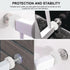 Pressure Mount Baby Gate Threaded Pivot Rod, 4-Pieces Pivot Screw Mounting Bolt Kit for Stair Gate Dog Gate (White)...