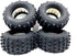 KTBL18 4pcs MT BBS Tires Tyre (83x40mm) Rubber x4 for 1/16 1/18 Scale Off Road Buggy/Truggy Truck KYOSHO Tamiya LOSI WPL WLTOYS VRX FMS FSR AXIAL ...
