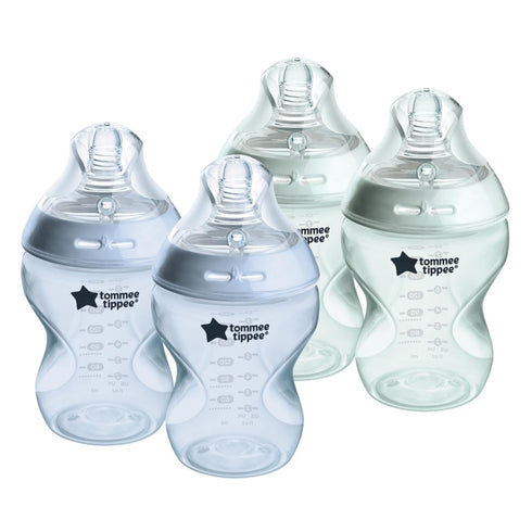 Tommee Tippee Baby Bottles, Natural Start Anti-Colic Baby Bottle, 9oz, 0 Months+, Slow Flow Breast-Like Nipple, Self-Sterilizing, Baby Feeding Ess...