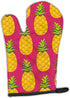 Caroline's Treasures BB5136OVMT Pineapples on Pink Oven Mitt Heat Resistant Thick Oven Mitt for Hot Pans and Oven, Kitchen Mitt Protect Hands, Coo...