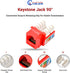 NewYork Cables cat 6 Keystone Jack 90 Degree Punchdown Ethernet Wall Jack for Patch Panels Wall Plates...