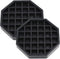 Drip Trays 4" Coffee Countertop Octagon Drip Tray Black Plastic Coffee Drip Tray with Honeycomb Grid, Pack of 2 (2 Pcs 4")...