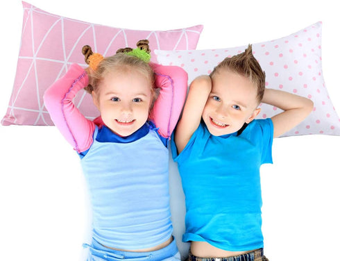 Kids Toddler Pillowcases 2 Pack Pillow Cover Pillowslip Case Fits Pillows sizesd 13 x 18 or 12x 16 for Kids Bedding Pillow Cover Baby Crib Pillow ...