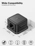 6 Pack Cord Organizer Magnetic Cable Clips Adhesive Cable Management Phone Wire Holder Keeper Organizer for Home Office Desk Car Nightstand, Black...