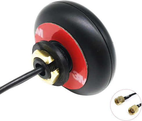 4G LTE Antenna BD GPS Combined Antennas Outdoor Screw Mount Combo Mimo Antenna 3.5dbi with Dual SMA Male Connector 9.8ft RG174 Coaxial Cable...