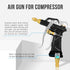 Industrial Air Blow Gun, with Brass Adjustable Air Nozzle and 3 Air Flow Extension, and 6 Sealing Rings, Pneumatic Tools Air Compressor Accessorie...