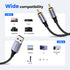 MOSWAG USB to RCA Cable, USB to Dual RCA Stereo Y Splitter Cord Jack Adapter, Nylon Braided USB to RCA Stereo Audio Converter Compatible with Lapt...