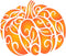 Fancy Pumpkin Stencil, 8 x 6.5 inch (L) - Decorative Halloween Thanksgiving Vegetable Pumpkin Stencils Template for Painting...