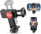 ULANZI Universal Phone Tripod Mount with Cold Shoe Mount, Rotates and Adjustable Clamp Holder Smartphone Clip Adapter for iPhone 11 Pro Max X XR X...