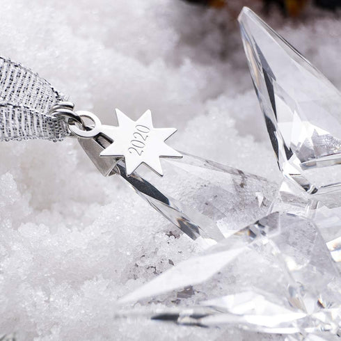 XIANGBNA 125 Annual Edition Christmas Crystal Star Snowflake Ornaments (125 Colorful) (125 Clear)...