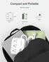 European Travel Plug Adapter with USB C, ROOTOMA Outlet Converter US to Europe 3 Outlets 3 USB Ports, International Power Strip for EU Spain Franc...