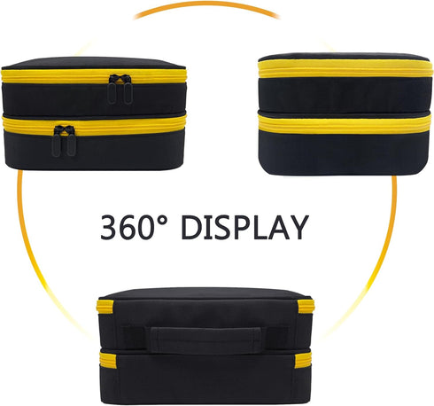 Double-Layer Bag For Klein Tools Et310 & Rt250 GFCI Outlet Tester & Electrical Test Kit, Storage For Digital Multimeter, Clamp Meter And Accessori...