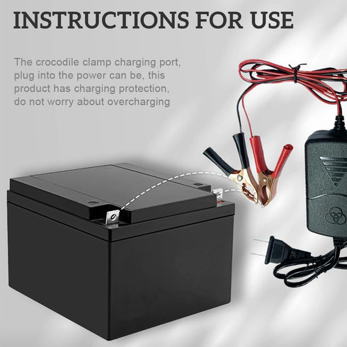 Battery Trickle Charger, 12V Lead Acid Automotive Charger, Lead Acid Charger Battery Chargers Smart Battery, Sealed Lead Acid Battery Charger, SLA...