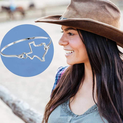 PammyJ State of Texas Bangle Bracelet...