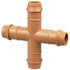 12 Pieces Drip Irrigation Barbed Cross Fittings? 1/2 Inch Drip Line 4 Way Connectors for 1/2" Drip Irrigation Tubing Irrigation System Replacement...