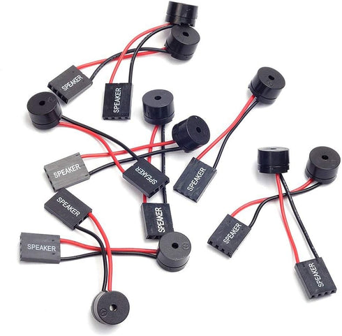 10 Pcs PC Motherboard Internal Mini Speaker Computer Case Mainboard BIOS Alarm Buzzer for Arduino/Computer with Dupont Extension Cable...