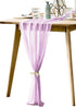 BOXAN Rustic 30x120 Inch Light Purple Sheer Table Runner for Boho Lavender Wedding Party Decor,Romantic Bridal & Baby Shower Lilac Reception Table...