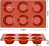 JOERSH 2-PK Silicone Texas Muffin Pans Non-Stick 6 Cups 3 Inch Regular Cupcake Baking Pans, Silicone Molds for Egg Muffins, Cupcakes...