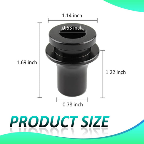 1 PC Automobile Shift Gear Head Connector, M12 x 1.25 Shift Knob Fixed Dust Boot Connection Limiter, Gear Head Buckle Base Adapter, Compatible wit...