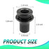 1 PC Automobile Shift Gear Head Connector, M12 x 1.25 Shift Knob Fixed Dust Boot Connection Limiter, Gear Head Buckle Base Adapter, Compatible wit...