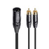 Cable Matters Dual RCA to XLR Stereo Audio Splitter Cable 10 ft / 3m (XLR to Dual RCA Splitter Adapter) in Black...