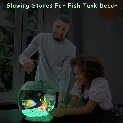 Glow Pebbles, 200 pcs Glowing Rocks, Glow in The Dark Stones for Outdoor Decor, Garden Lawn Yard, Luminous Pebbles for Landscaping, Walkway Pathwa...