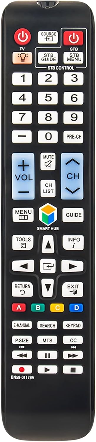 BN59-01179A Replaced Remote fit for Samsung LED TV UN55H6350AFXZA UN60H6300 UN32H5500AFXZA UN32H5500AFXZA UN40H5500AFUN48H6350AF UN55H6300 UN55H63...