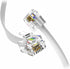 (3 Pack) 12 Inches Short Telephone Cable RJ11 Premium Quality, 6P4C Phone Line Cord (1 Foot, White)...