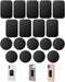 Phone Magnet,Magnet for Phone Case Car Mount,4 Piece Phone Magnet Plate,Metal Plates for Magnetic Mount(9 Rectangle and 9 Round) Magnet for Phone ...