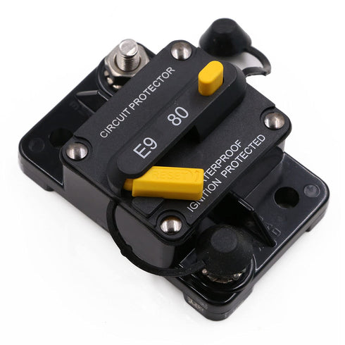 12V-72V 80A Manual Reset Circuit Breaker for RV Vehicle Car Stereo Audio Electronic Solar LiFePO4 / Lithium Batteries System, Marine Boat Trolling...