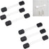 Child Safety Locks (Black) - Set of 6 - Prevents Injury and Opening (Oven) Doors, (Kitchen Sink) Cabinets, Toilet Seats, etc. - No Tools or Screws...