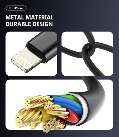 3.5mm to Lightning Compatible for iPhone Splitter Headphone Adapter Audio Apple Dongle Jack AUX Adaptador para Earphone 2 in 1 Phone Earbud and Ch...