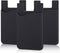 Pofesun Adhesive Phone Card Holder, 3 Pack Silicone Stick-on Wallet ID/Credit Card Holder Pouch Sleeve Self Adhesive Sticker Case for iPhone 16 15...