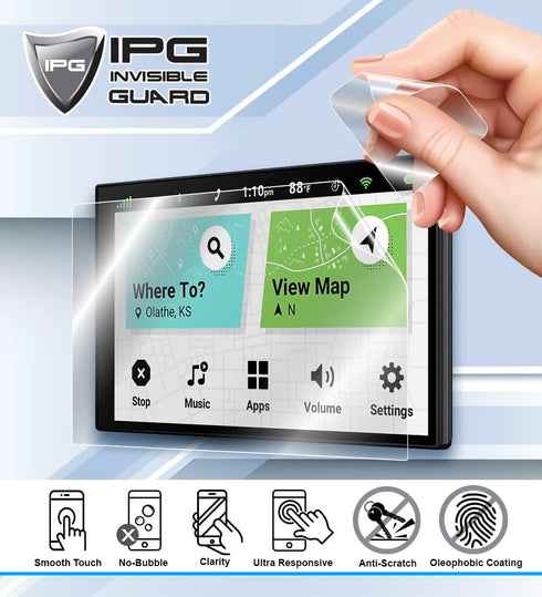 IPG for AMTIFO RV Backup Camera 7'' Monitor Touchscreen HydroGel Screen Protector Invisible Ultra HD Clear Film Anti Scratch Skin Guard - Smooth/S...