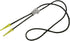 Moranse Bolo tie Clasp accessories With Two Pendants,Leather Rope And Metal Slide Clip Buckle (4pcs)...