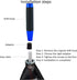 Long Shift Knob Weighted Shifter Handle Aluminum Alloy Leather Gear Stick Extension Transmissions Shifting Lever Fit Most Manual Automatic Cars Tr...
