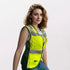 Reflective Vest for Women, Mesh Womens Safety Vest with 11 Pockets and Zipper, Hi Vis Neon Construction Work Vest for Lady Surveyors/Workers, Snug...