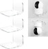OAPRIRE Acrylic Floating Wall Shelves Set of 3 for Security Cameras, Baby Monitors, Speakers - Universal Small Wall Shelf with Cable Clips, 10-Pie...