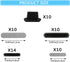 44 Pack Mesh Anti Dust Proof Adhesive Net Sticker with 10 Pcs Silicone Anti Dust Plugs Caps, Speaker Dustproof Cover with Dust Pluggy Kit Protects...