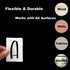 1 Inch Alphabet Letter Stencils for Painting - 42 Pack Letter and Number Stencil Templates with Signs for Painting on Wood, Reusable Letters and N...