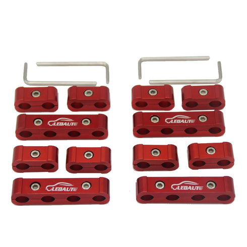 12pc Spark Plug Wire Separator Divider 8mm 9mm 10mm For Racing Car (Red)...