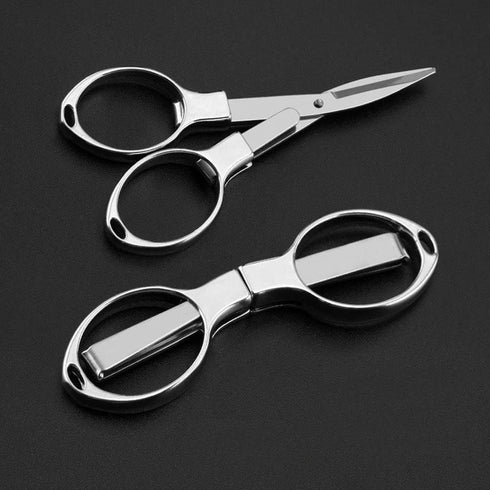 6 Pcs Folding Scissors, PIVHWIR Portable Telescopic Scissors Safety Travel Trip Scissors for Home Camping Office...