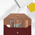 Carrotez Cash Envelopes (PU Leather) Money Envelopes for Cash Gifts, Reusable Cash Envelope Wallet, 1 ea, Letter Engraving - Burgundy...