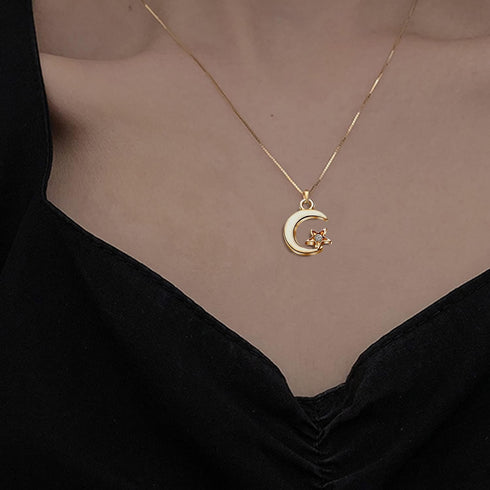 BronaGrand 50pcs Alloy Star Moon Charms Crystal Rhinestone Celestial Crescent Pendants Charms Jewelry Making Accessories for DIY Earrings Bracelet...